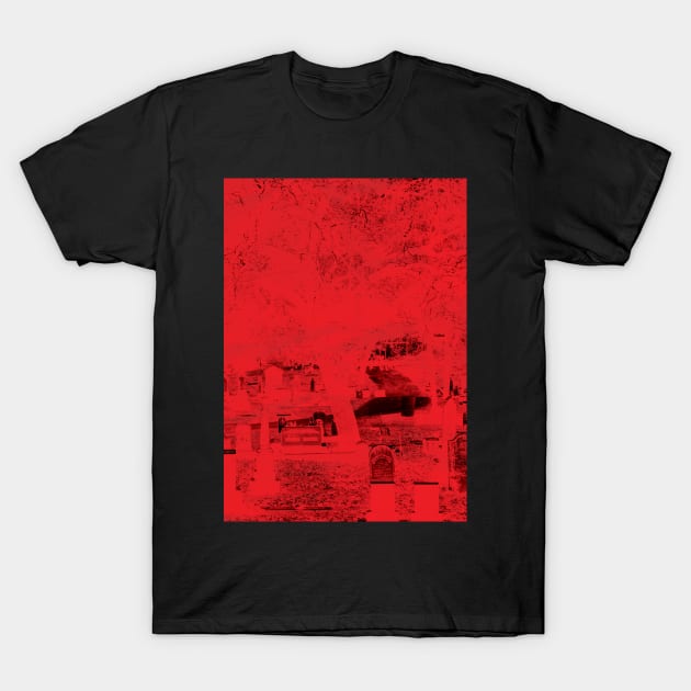 Red graveyard T-Shirt by Asterius Designs